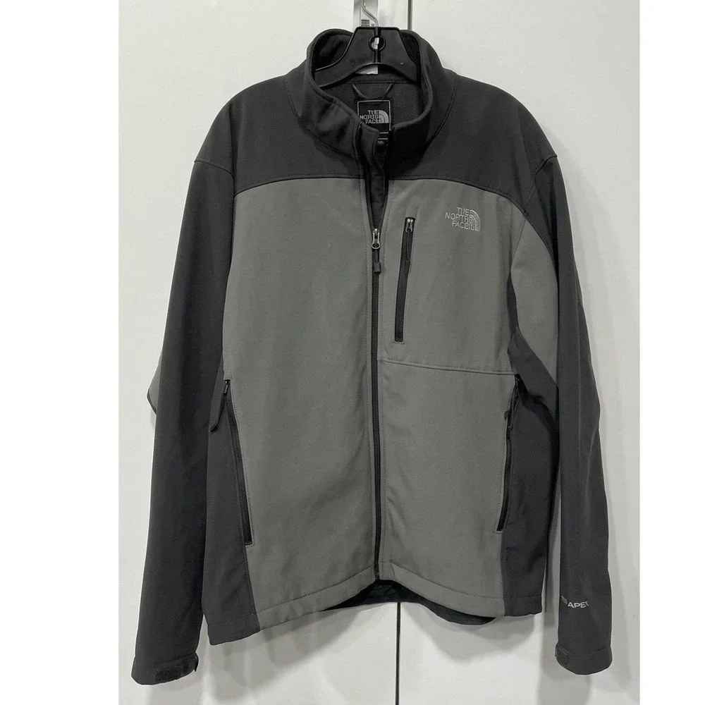 The North Face🤑Apex‎ Bionic Jacket Gray Black Sporty Rich Old Money Aesthetic-L